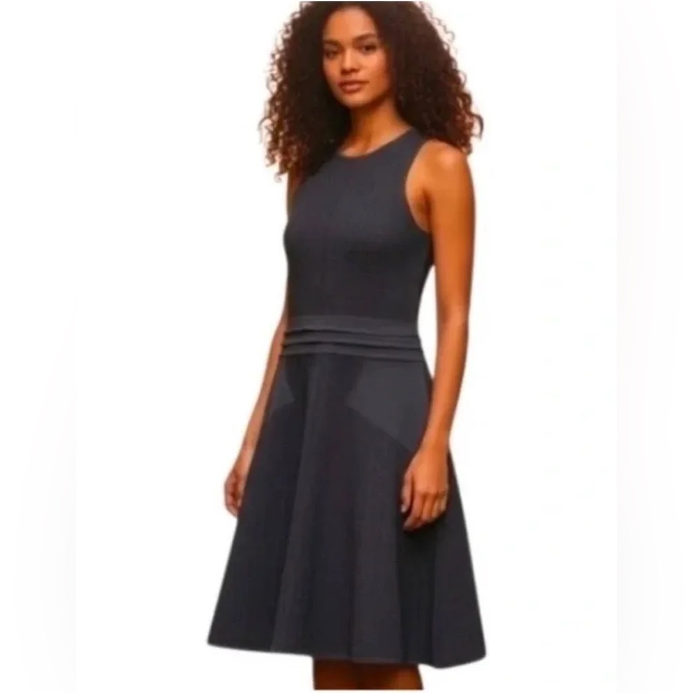 Rag & Bone Alyssa Textured Knit A Line Dress in Black Size Small
